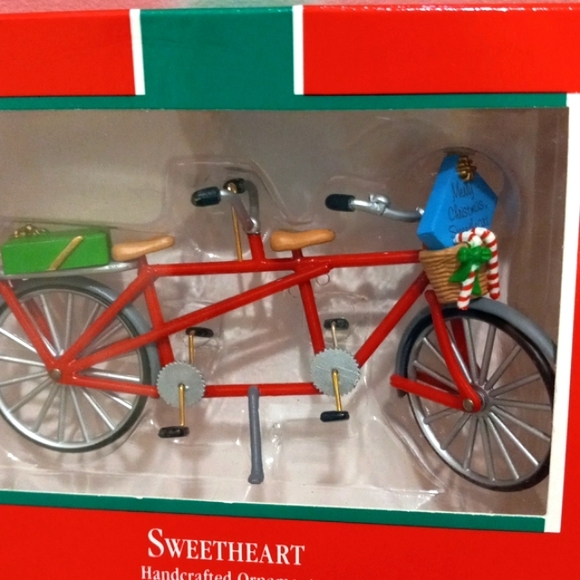 Hallmark, "Sweetheart" Handcrafted Bicycle Ornament - Picture 2 of 4